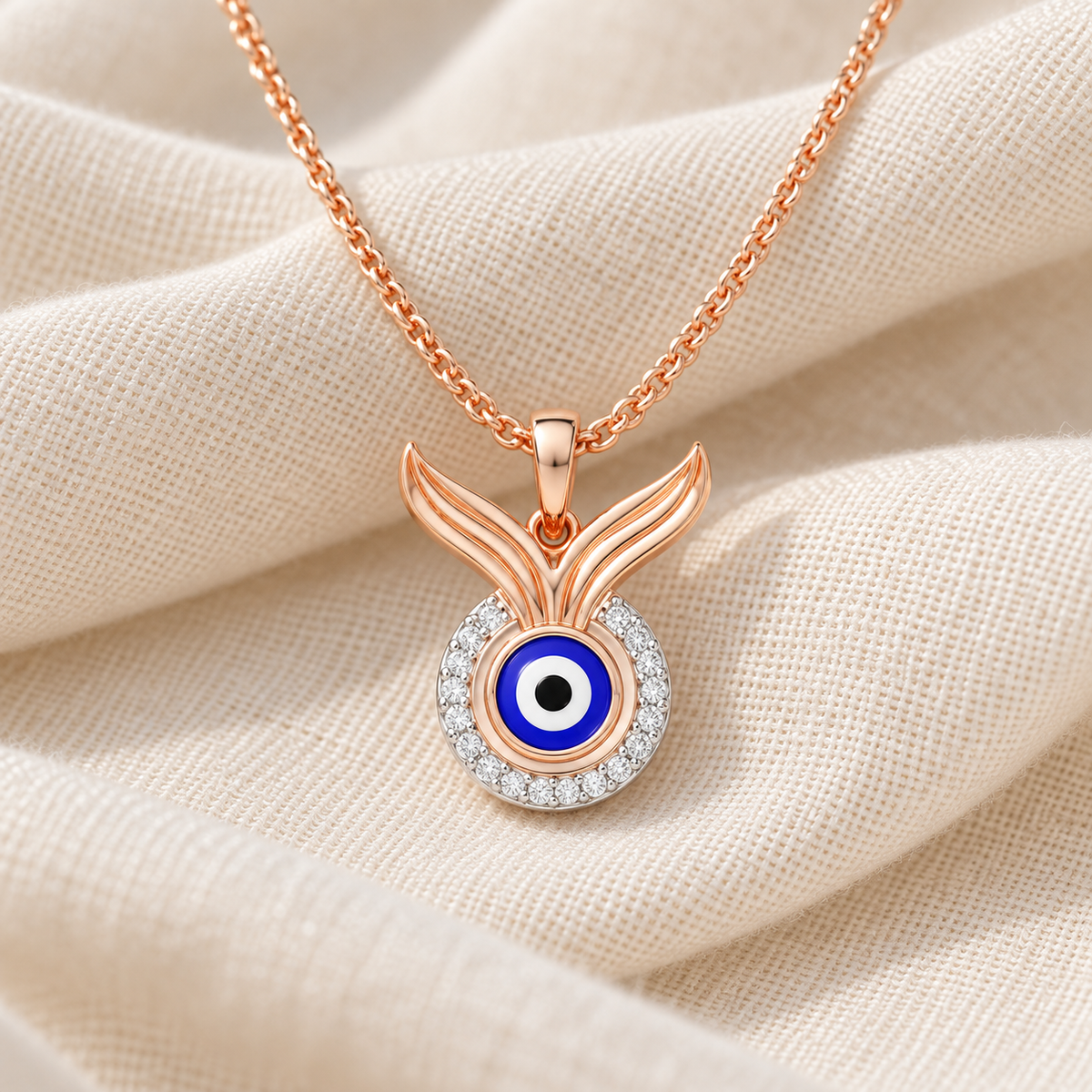 Divine Shield Silver Pendant - Rose Gold - Aesthetic