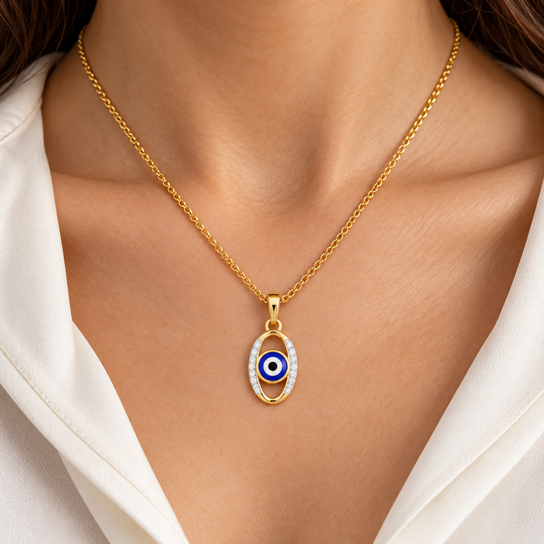 Divine Watcher Silver Pendant