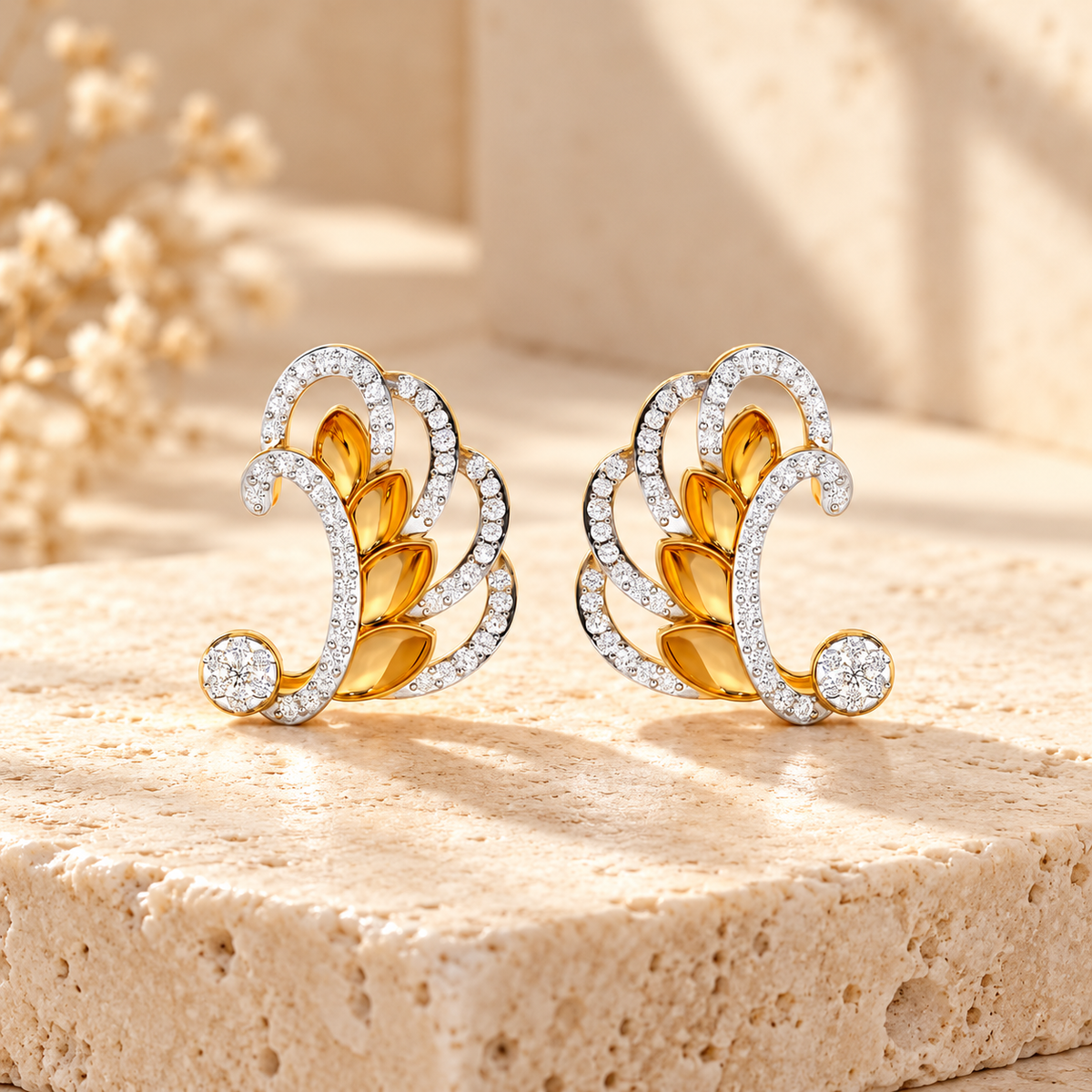 enchanting reprise silver earrings - Yellow Gold - Aesthetic