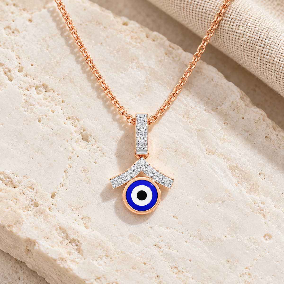 Eternal Shield Silver Pendant - Rose Gold - Aesthetic