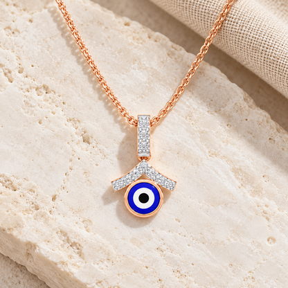 Eternal Shield Silver Pendant - Rose Gold - Aesthetic