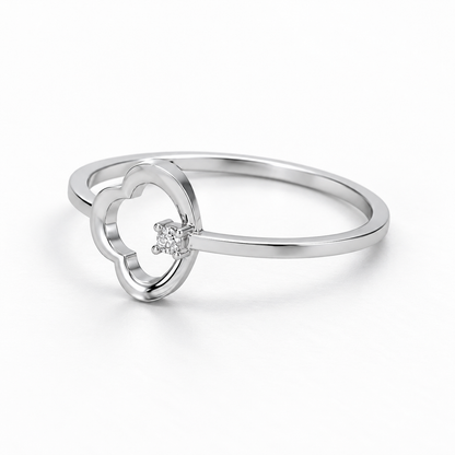 Clouding Silver Ring — aesthetic flat-lay