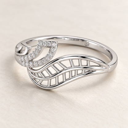 Blushing Beauty Silver Ring — resting aesthetic