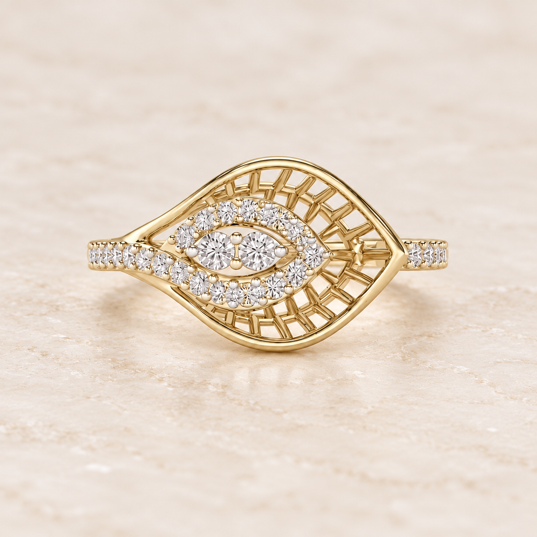 Broadway Petal Silver Ring