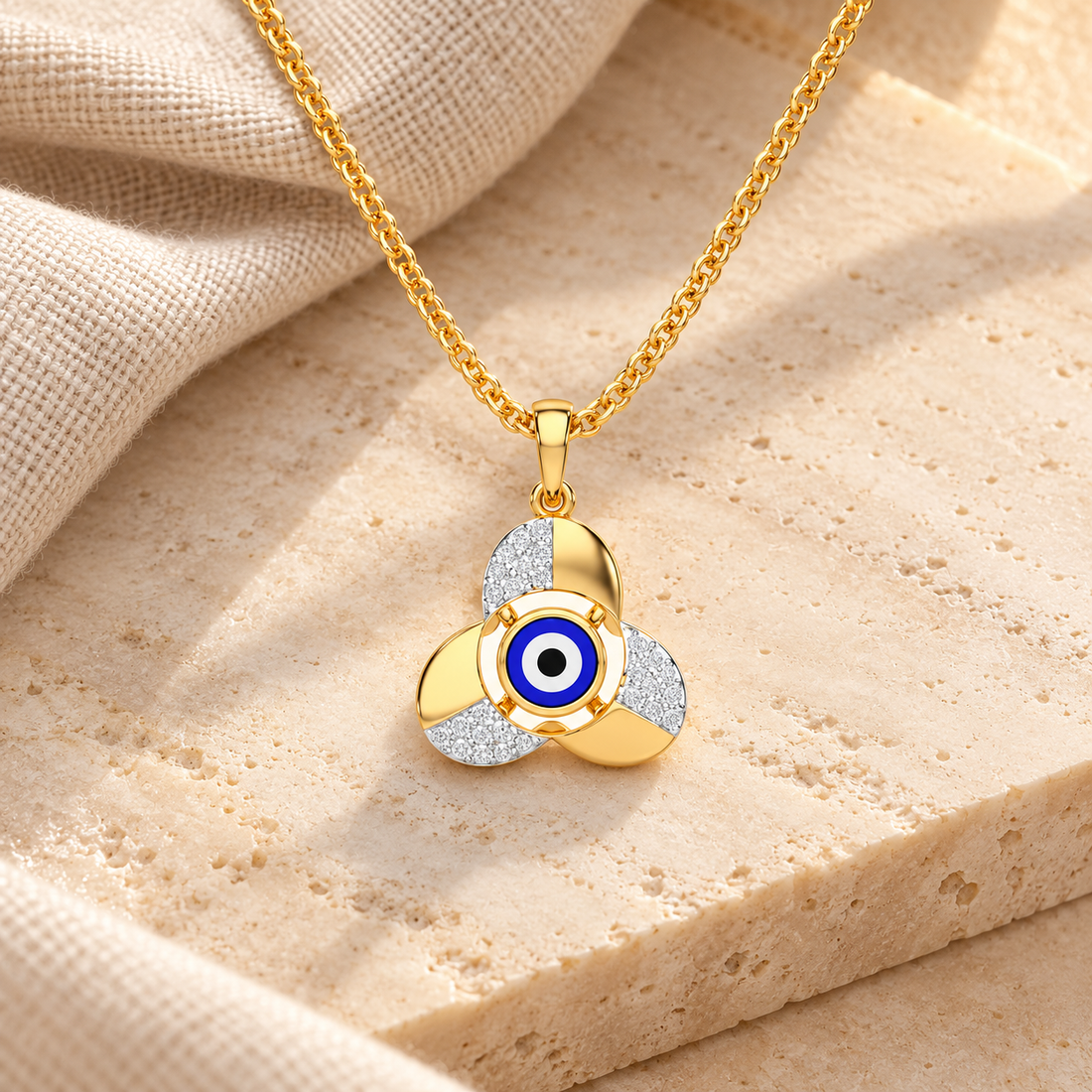 Eye of Fortitude Silver Pendant