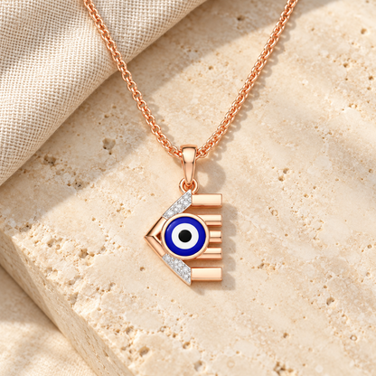 Fate Protector Silver Pendant - Rose Gold - Aesthetic