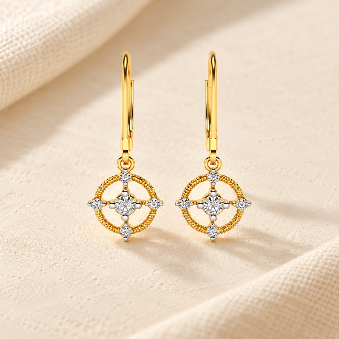 Bullseye Hanging Earrings