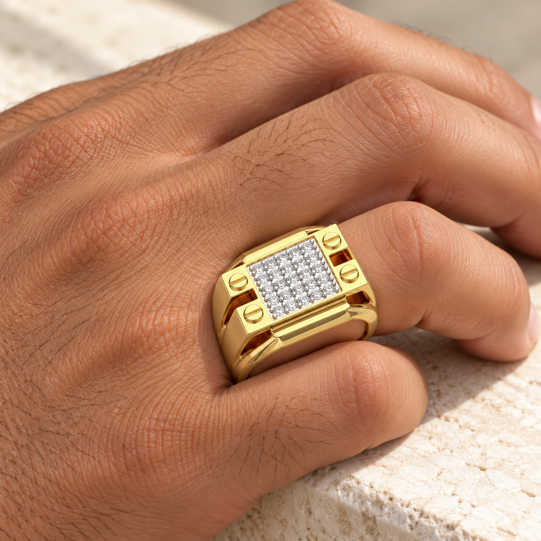 Grandeur Silver Ring For Men