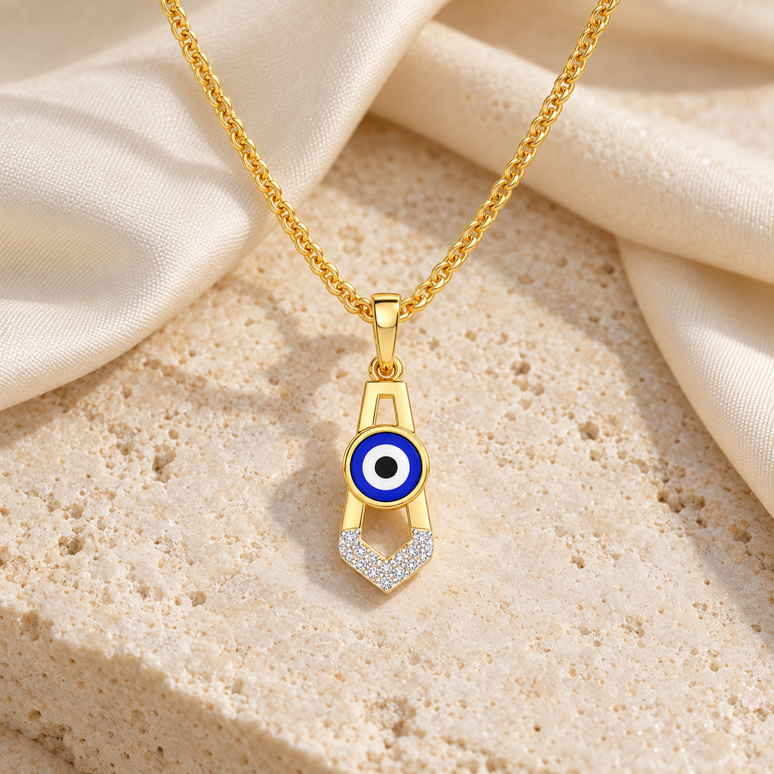 Guardian Gaze Silver Pendant