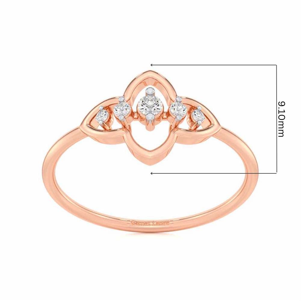 less Treasure Silver Ring - Rose Gold - Image 2
