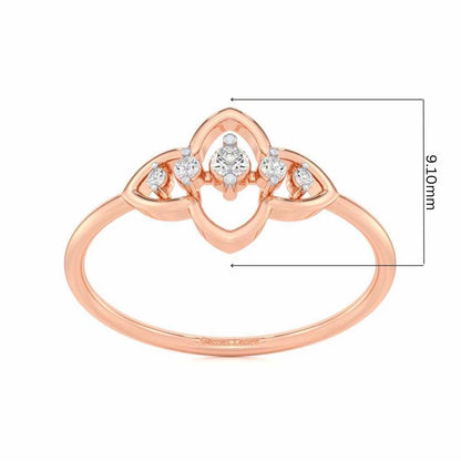 less Treasure Silver Ring - Rose Gold - Image 2