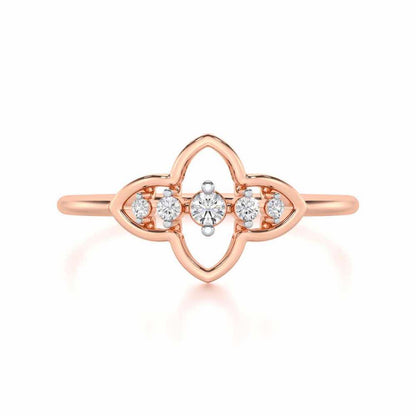 less Treasure Silver Ring - Rose Gold - Image 5