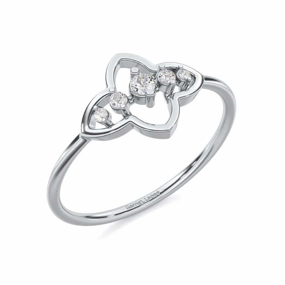 less Treasure Silver Ring - White Gold - Image 1