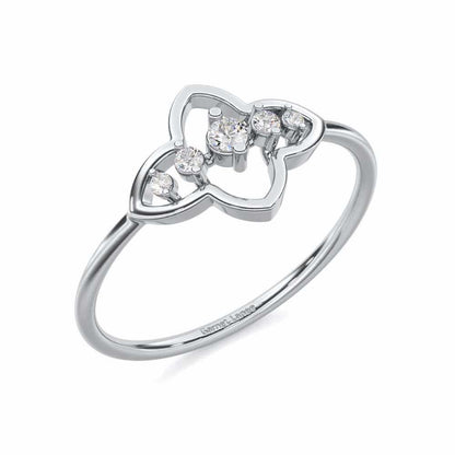 less Treasure Silver Ring - White Gold - Image 1