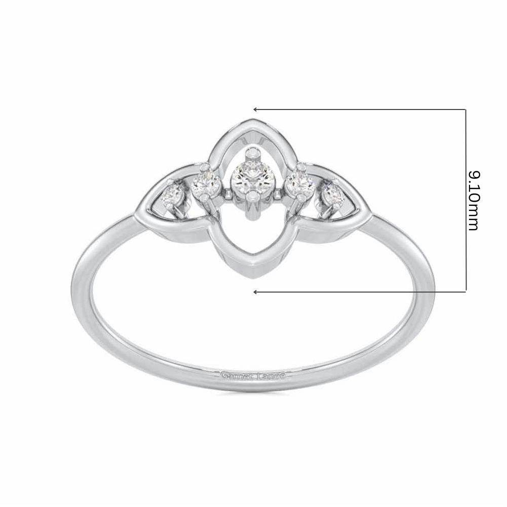 less Treasure Silver Ring - White Gold - Image 2