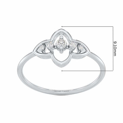 less Treasure Silver Ring - White Gold - Image 2