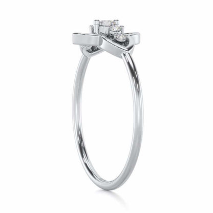 less Treasure Silver Ring - White Gold - Image 4