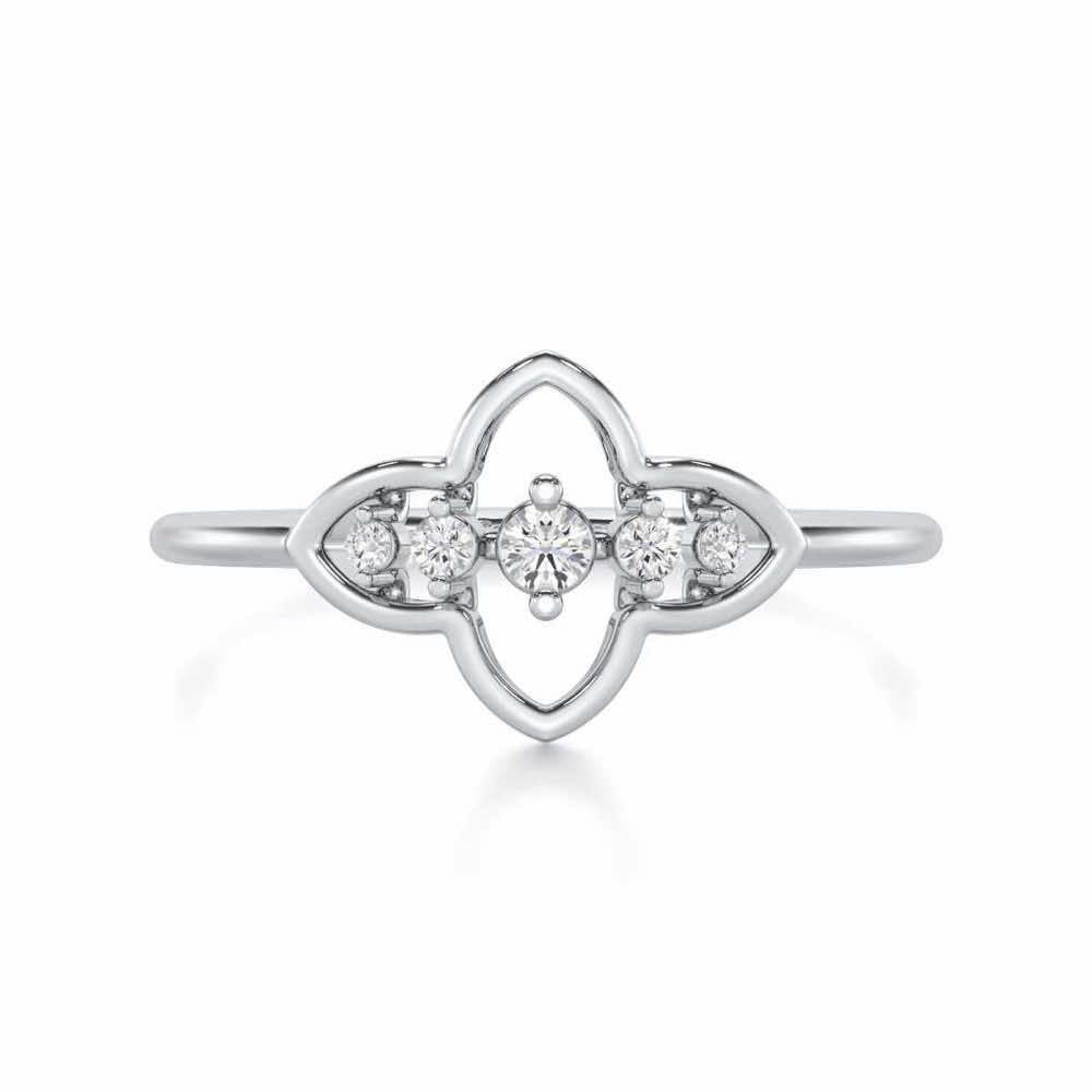 less Treasure Silver Ring - White Gold - Image 5