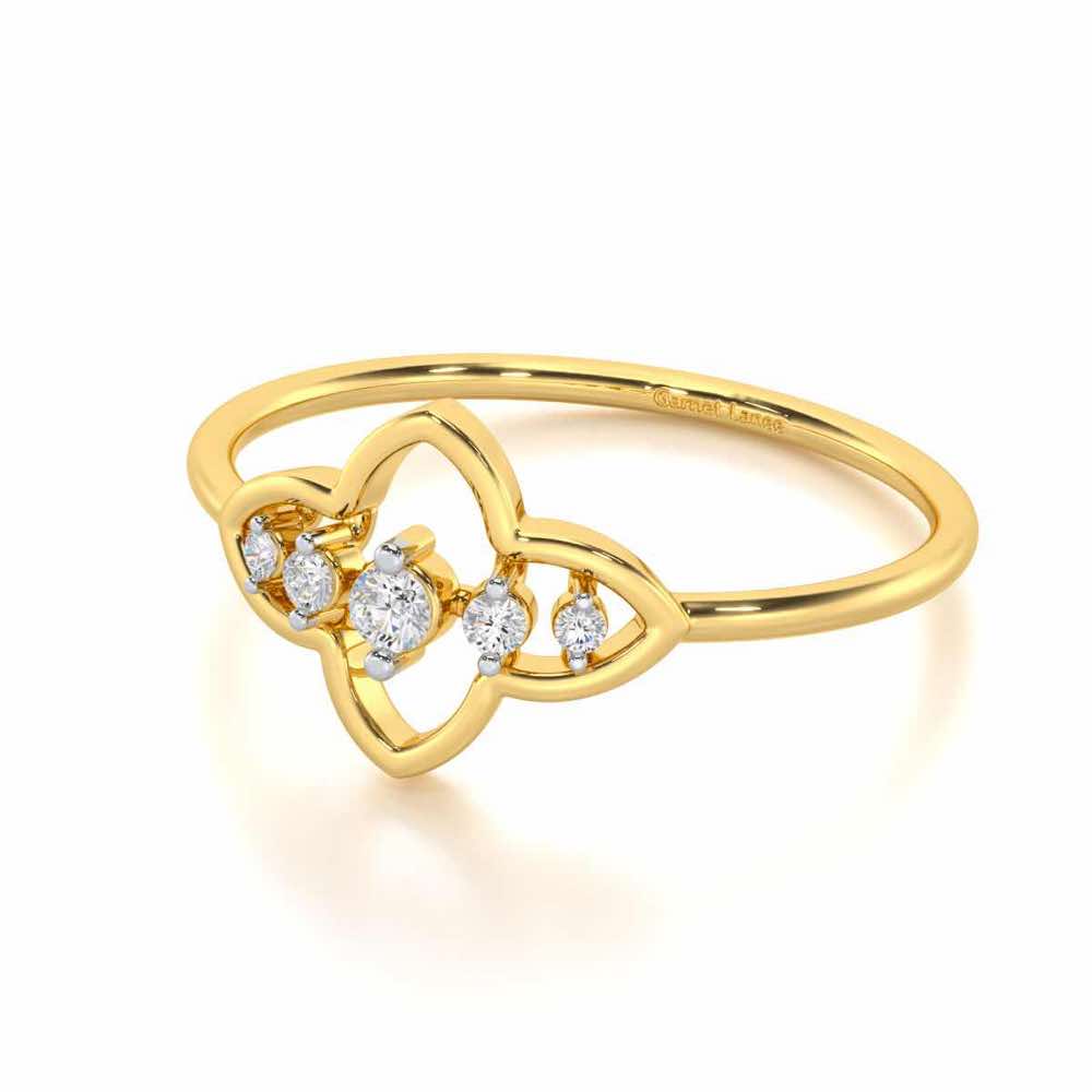less Treasure Silver Ring - Yellow Gold - Image 3