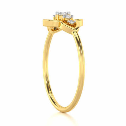 less Treasure Silver Ring - Yellow Gold - Image 4