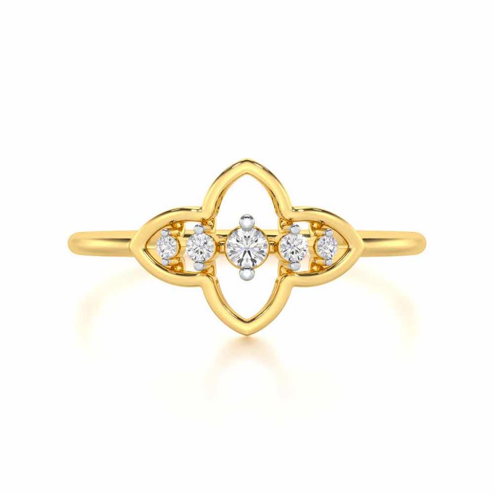 less Treasure Silver Ring - Yellow Gold - Image 5