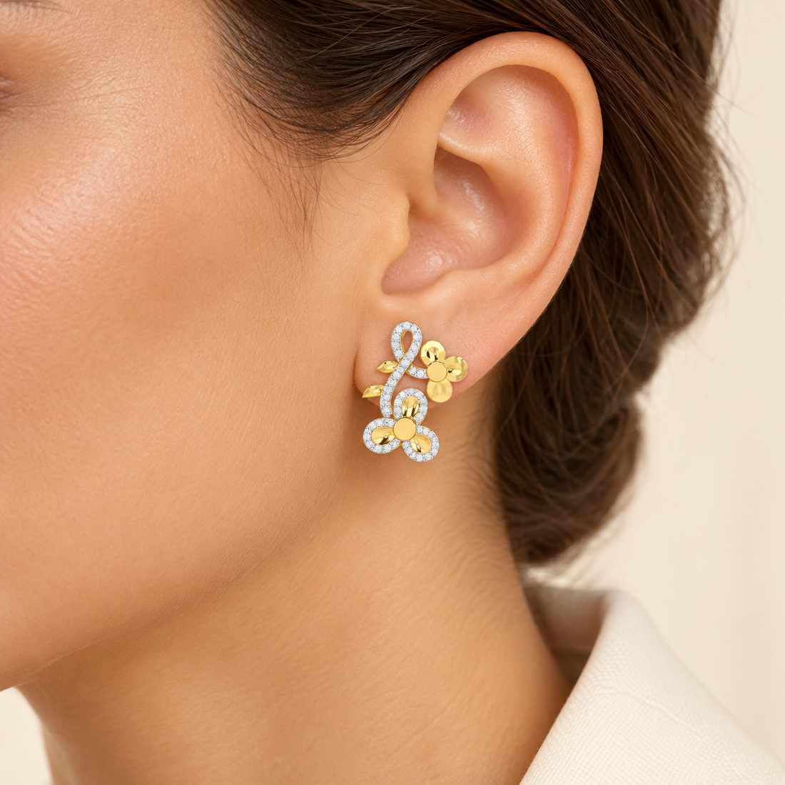 Luminescent Harmony Silver Earrings
