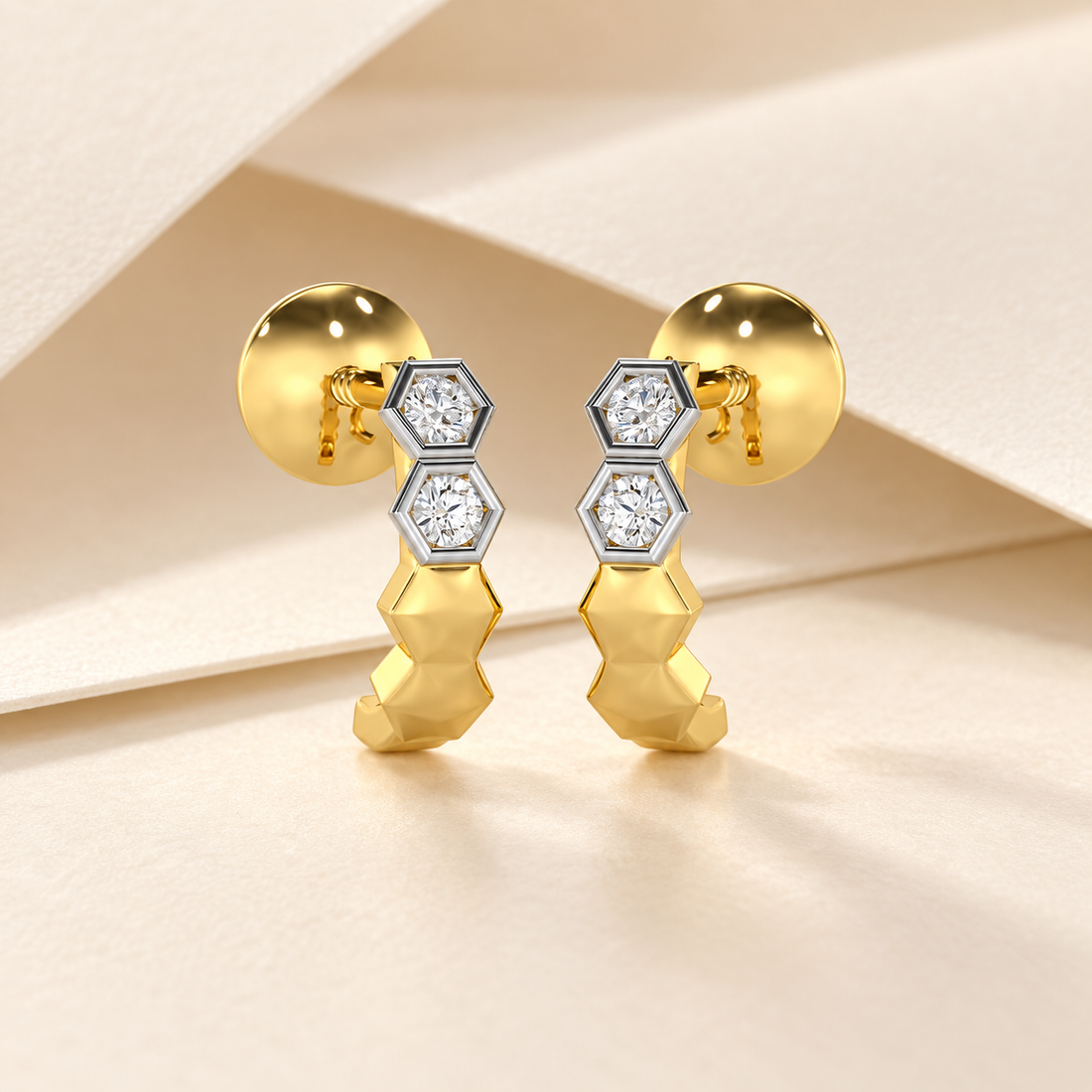 Majestic Marvel Silver Stud Earrings