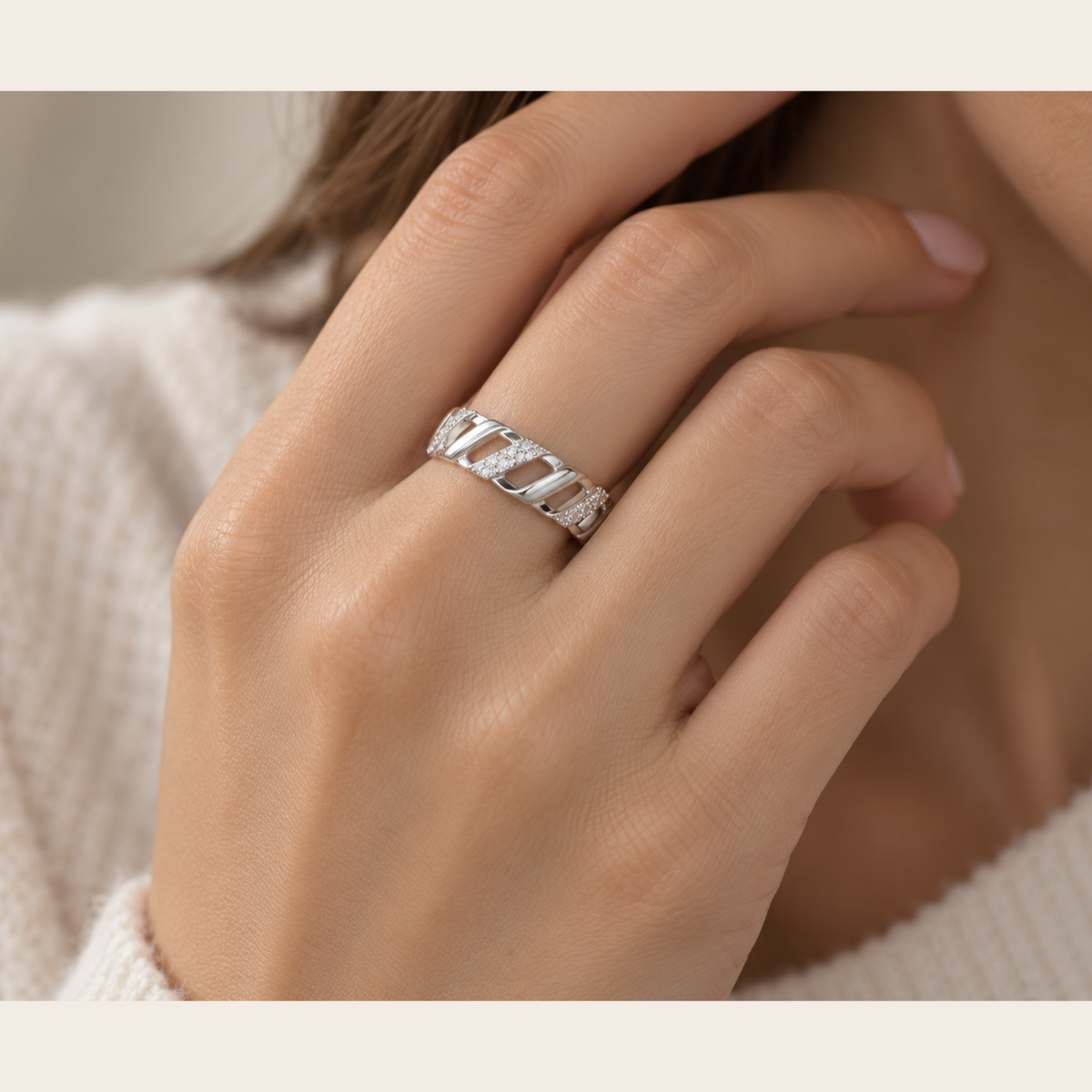 Arandele Silver Ring square model image