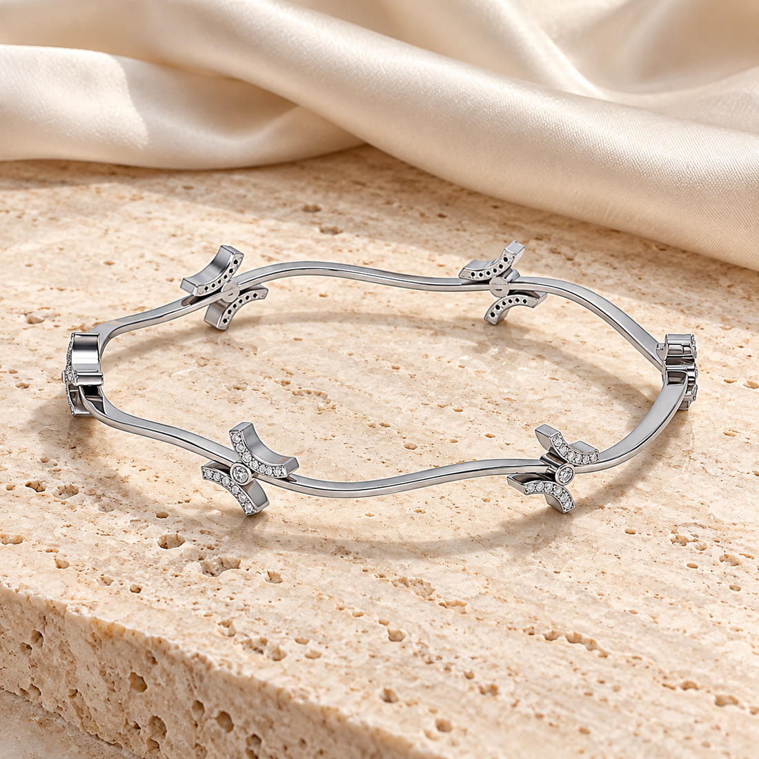 Nakashi Silver Bangles