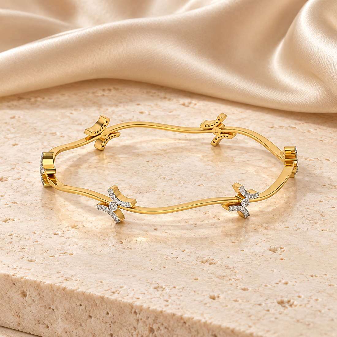 Nakashi Silver Bangles