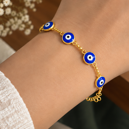 Nazar Charm Bracelet - Gold - Model