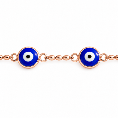 Nazar Charm Bracelet - Rose Gold - Product 1