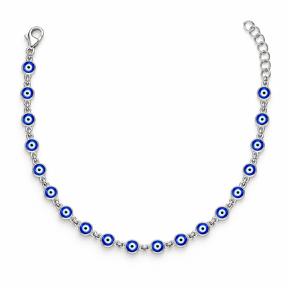 Nazar Luxe Bracelet - Silver - Product full view