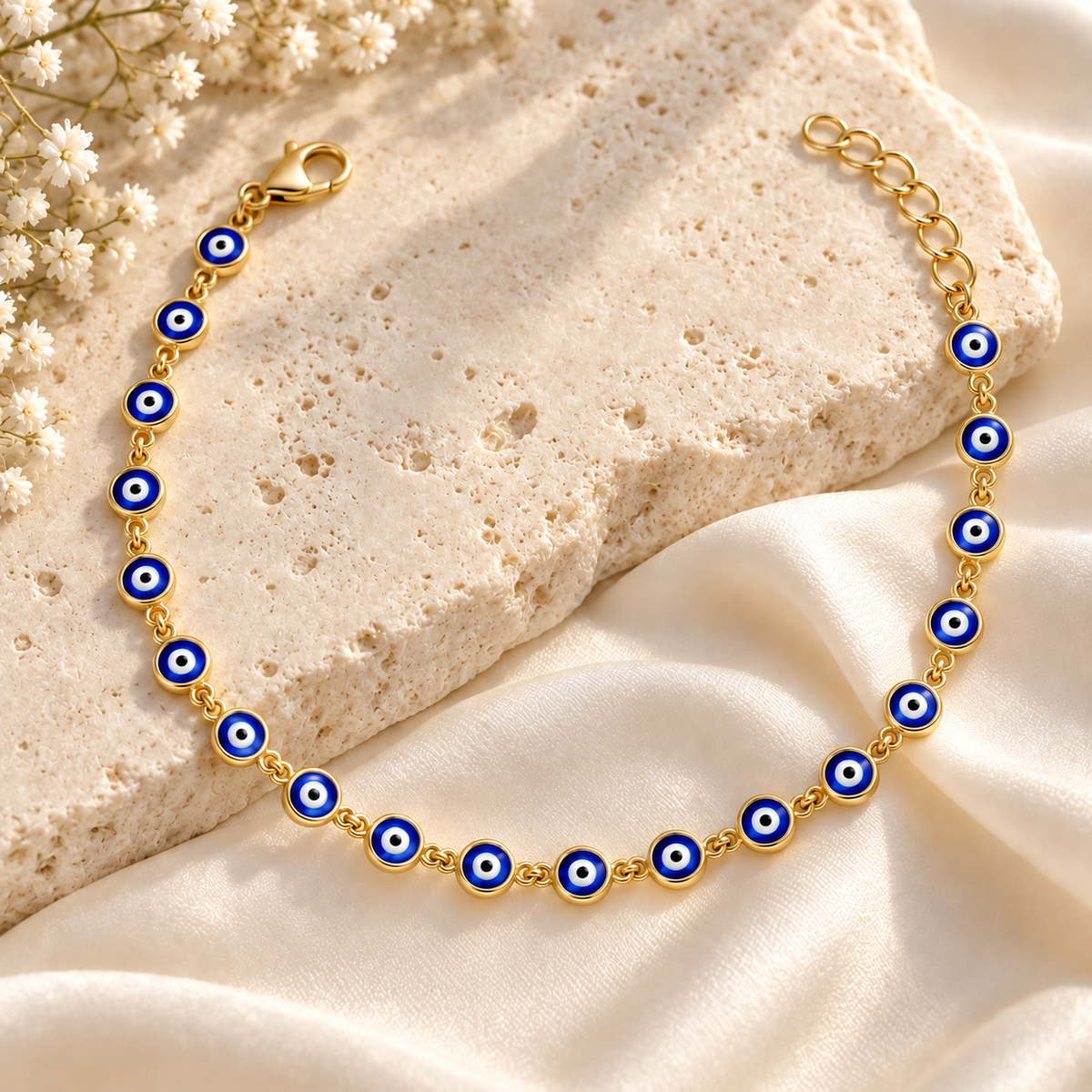 Nazar Luxe Bracelet - Yellow Gold - Aesthetic