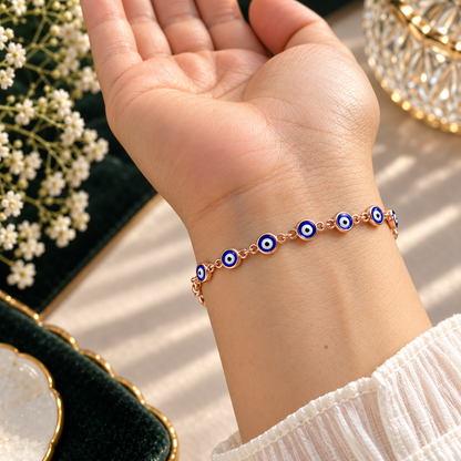 Nazar Luxe Bracelet - Rose Gold - Model