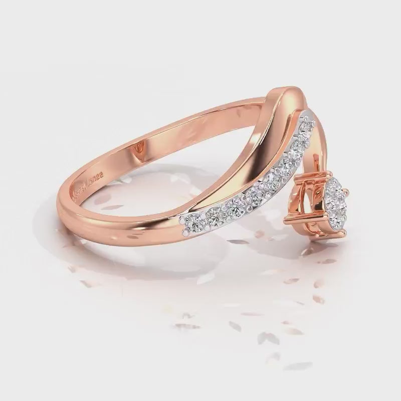 Chaitaly Silver Ring - Rose Gold Video