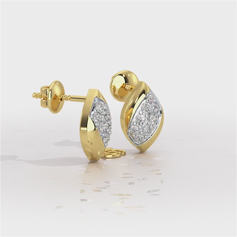 Silver Divas Silver Earrings - Yellow Gold Video