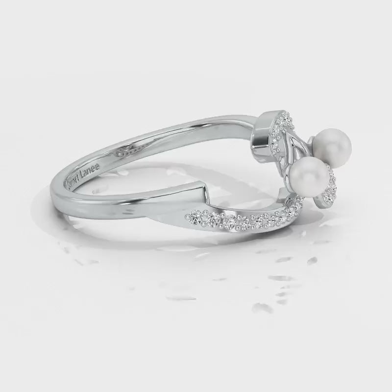Little Shine Silver Ring - White Gold Video
