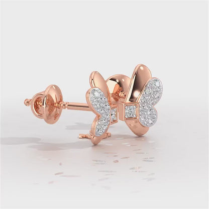 Captivating Charisma Silver Stud Earrings - Rose Gold Video