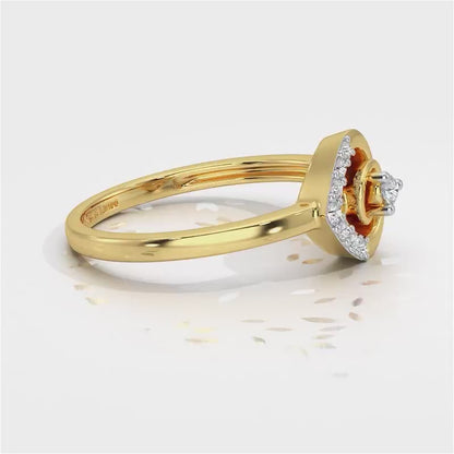 Ahana Silver Ring - Yellow Gold Video