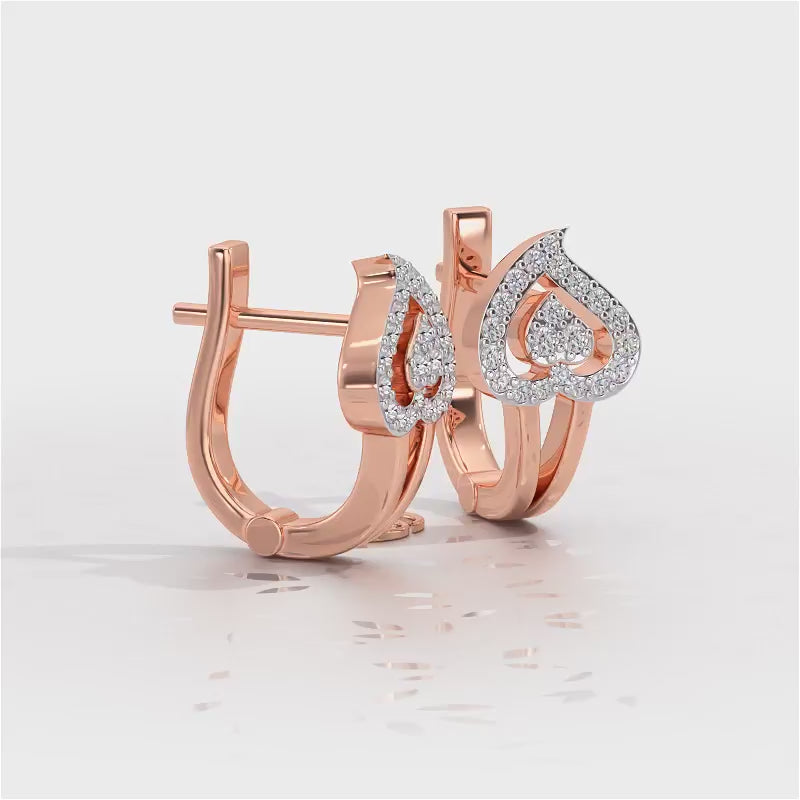 Heart Flame Silver Bali - Rose Gold Video