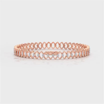 Etonnante Silver Bangle - Rose Gold Video