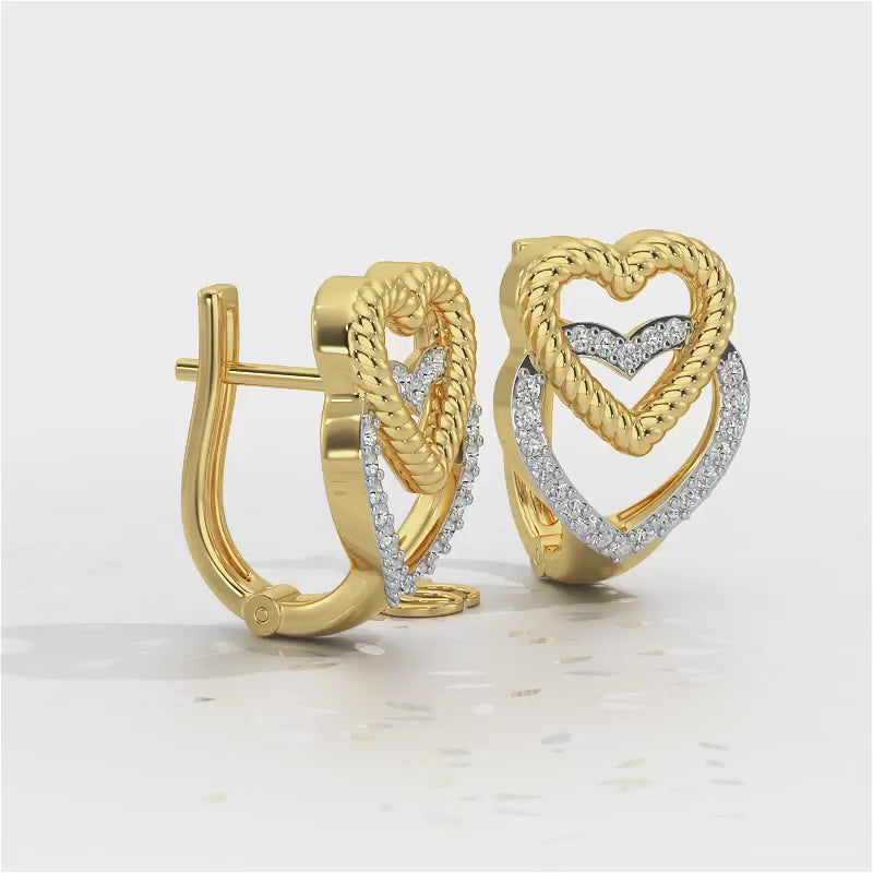 Stuck Hearts Silver Bali - Yellow Gold Video