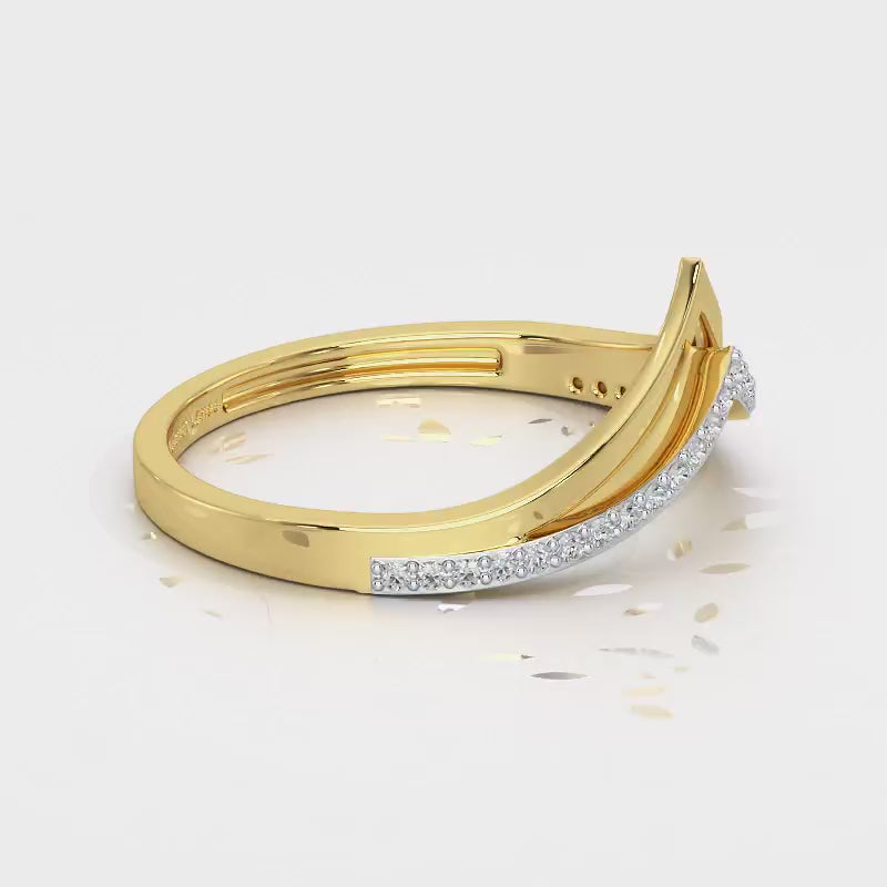 Point To Silver Ring - Yellow Gold Video