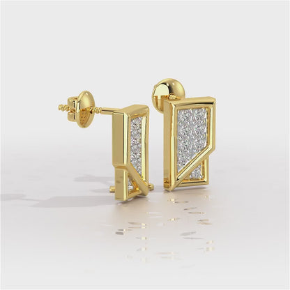 Crisp Shine Silver Earrings - Yellow Gold Video