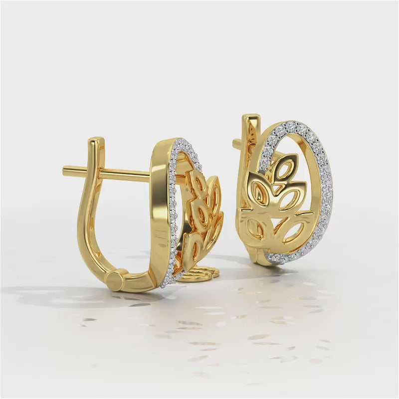 Oval N Leaves Silver Bali - Yellow Gold Video