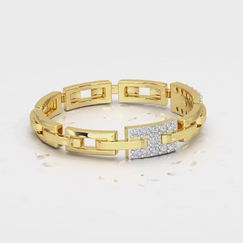 Buckle Silver Ring - Yellow Gold Video