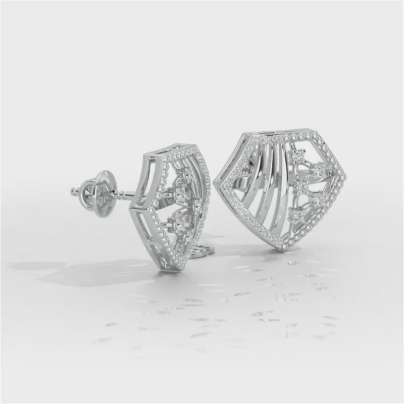 Silver Bliss Silver Earrings - White Gold Video