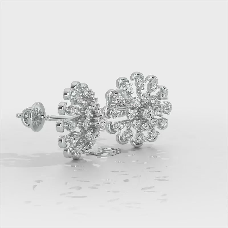 Emanate Shine Silver Earrings - White Gold Video
