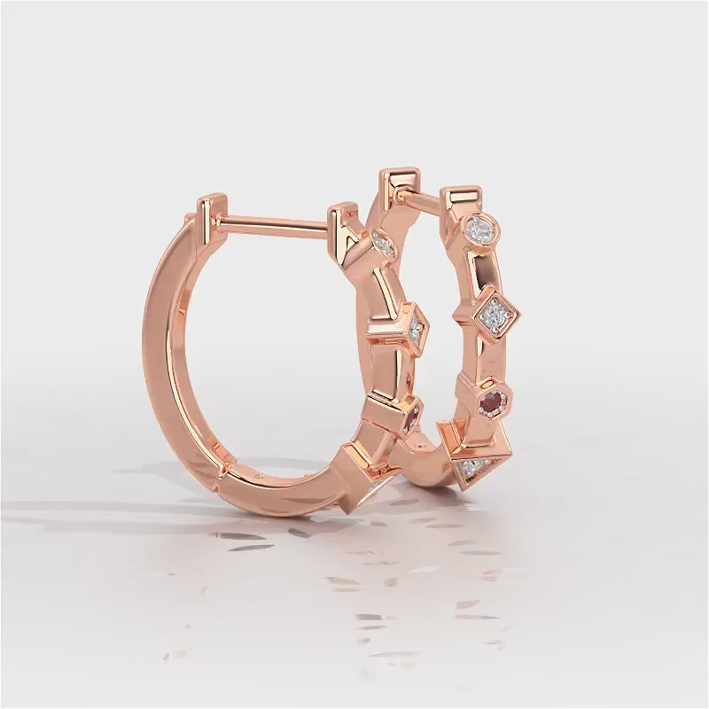 Luxurious Lullaby Silver Bali Earrings - Rose Gold Video